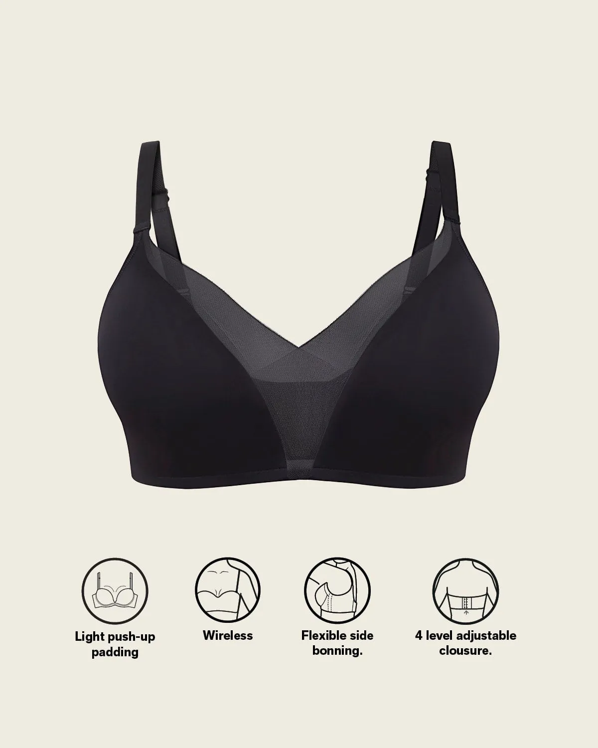 Wireless Push Up Bra