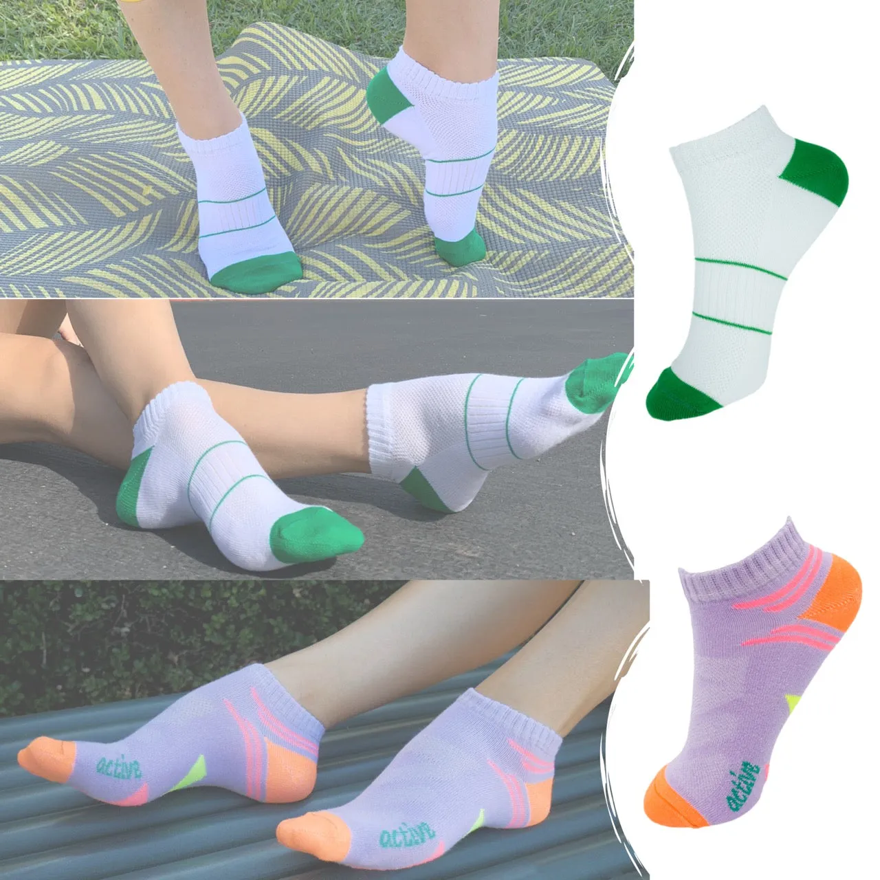 Women Set Soft Cotton Low Cut Socks (Pack of 3 or 6-pairs).