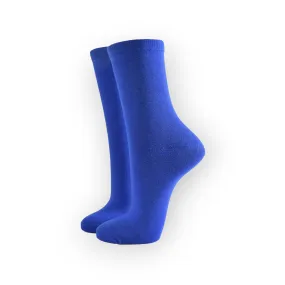 Women's Royal Blue Bamboo Socks